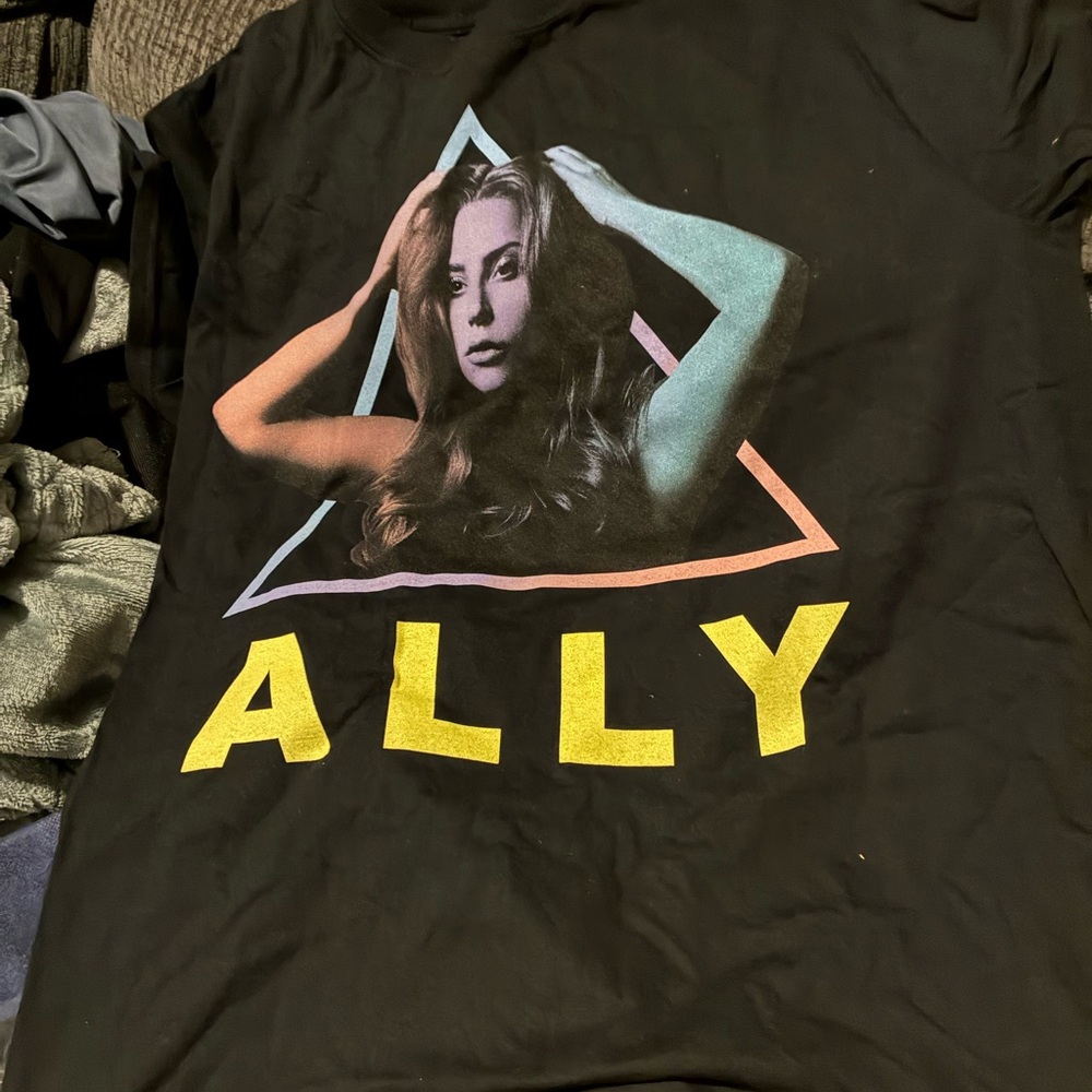 Black Graphic Tee Lady Gaga Ally
